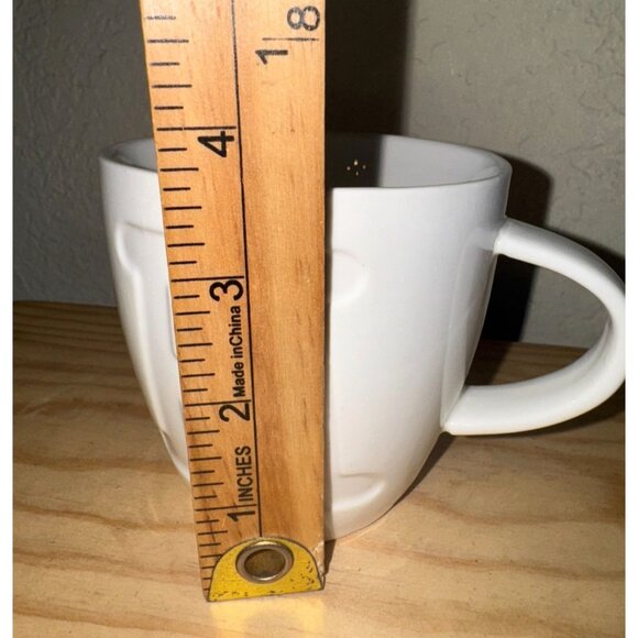 Keith Brymer Jones Alphabet Mug H Embossed White Ceramic 4 Inches - Picture 7 of 7